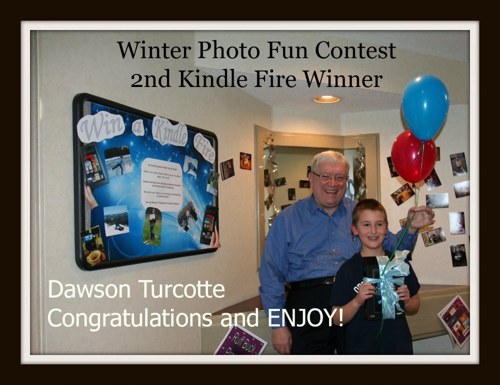 Dr. Ruff Kindle Fire Winner Dawson T.