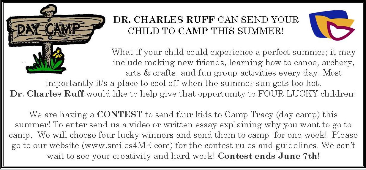 Dr. Charles Ruff sends kids to Camp Tracy